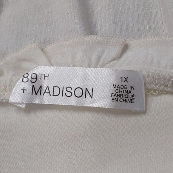 Ruffle Sleeve Tank | 89th + Madison | 1X - Picture 6 of 10